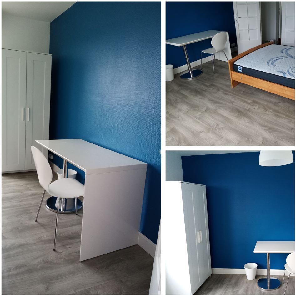 Chambre en de la colocation Square Louis Jouvet à Rennes