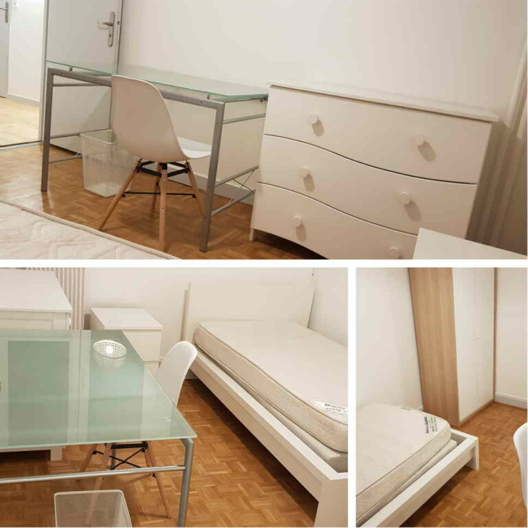 chambre 1 de la colocation des cloteaux à Rennes